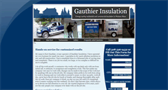 Desktop Screenshot of gauthierinsulation.com