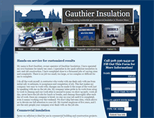 Tablet Screenshot of gauthierinsulation.com
